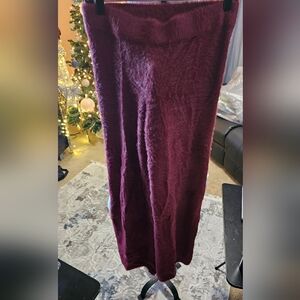 P.J. Salvage Plush Burgundy Sleepwear Pants